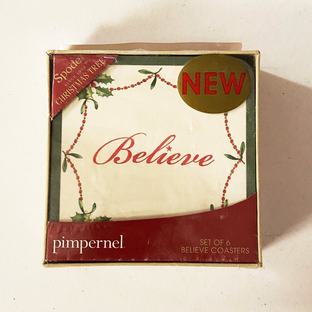 Spode Beleive Holiday Coasters
